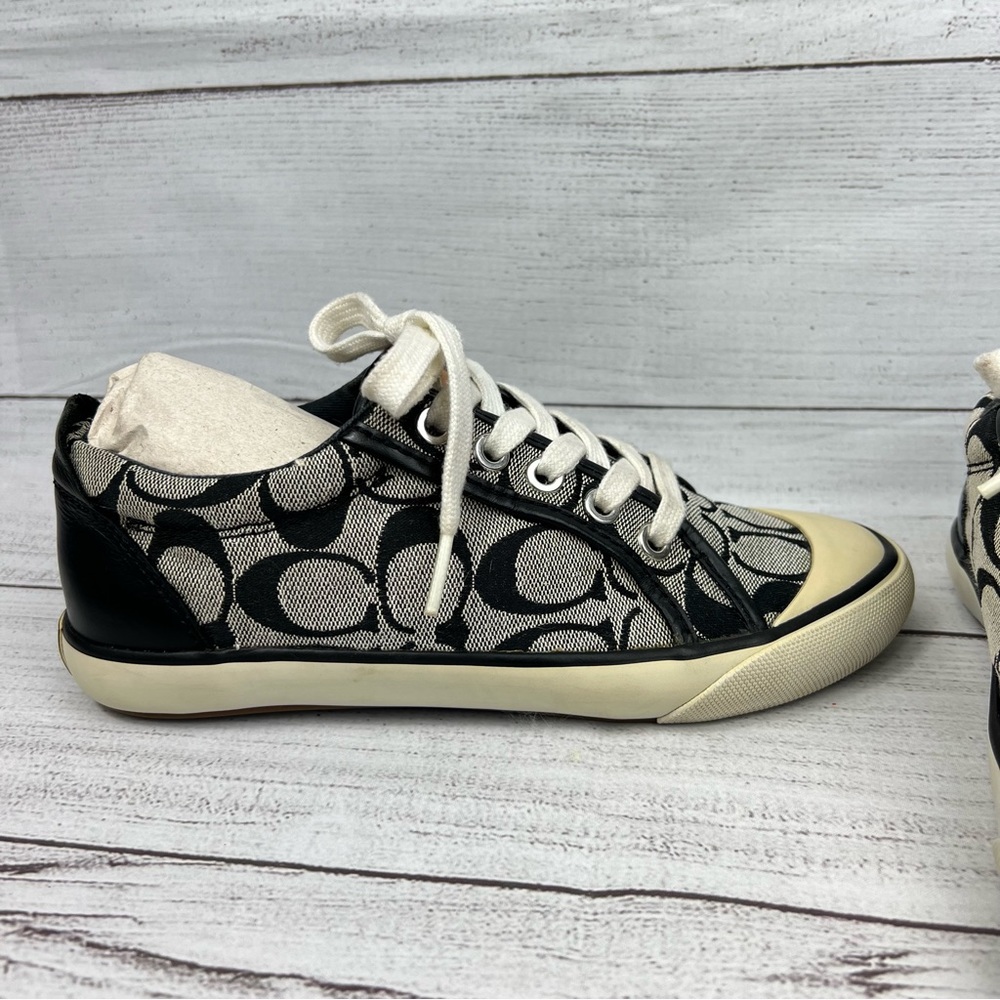 Womens Coach Barrett Signature Canvas black Sneakers size 5.5 - Picture 7 of 15